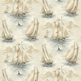 160551WR nautical boat peel and stick wallpaper from Surface Style