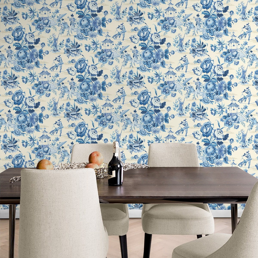 
                  
                    160561WR chinoiserie peel and stick wallpaper living room from Surface Style
                  
                
