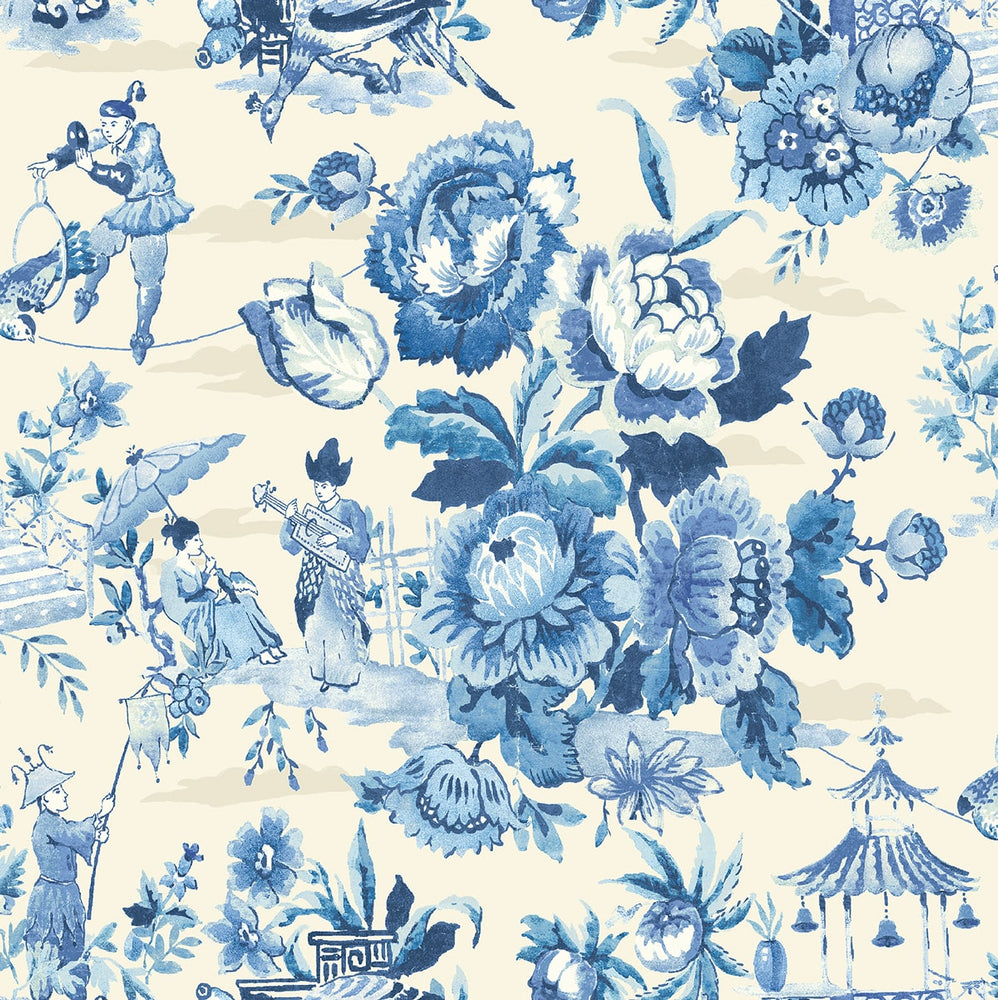 160561WR chinoiserie peel and stick wallpaper from Surface Style