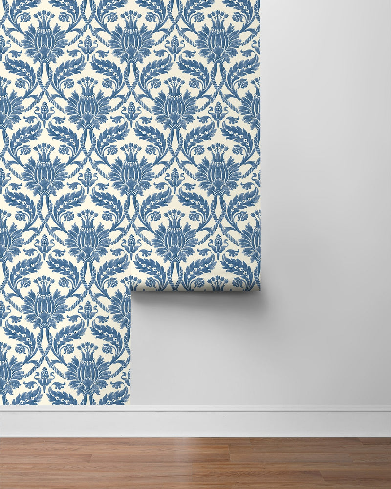 160570WR damask peel and stick wallpaper roll from Surface Style