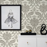 160571WR damask peel and stick wallpaper decor from Surface Style