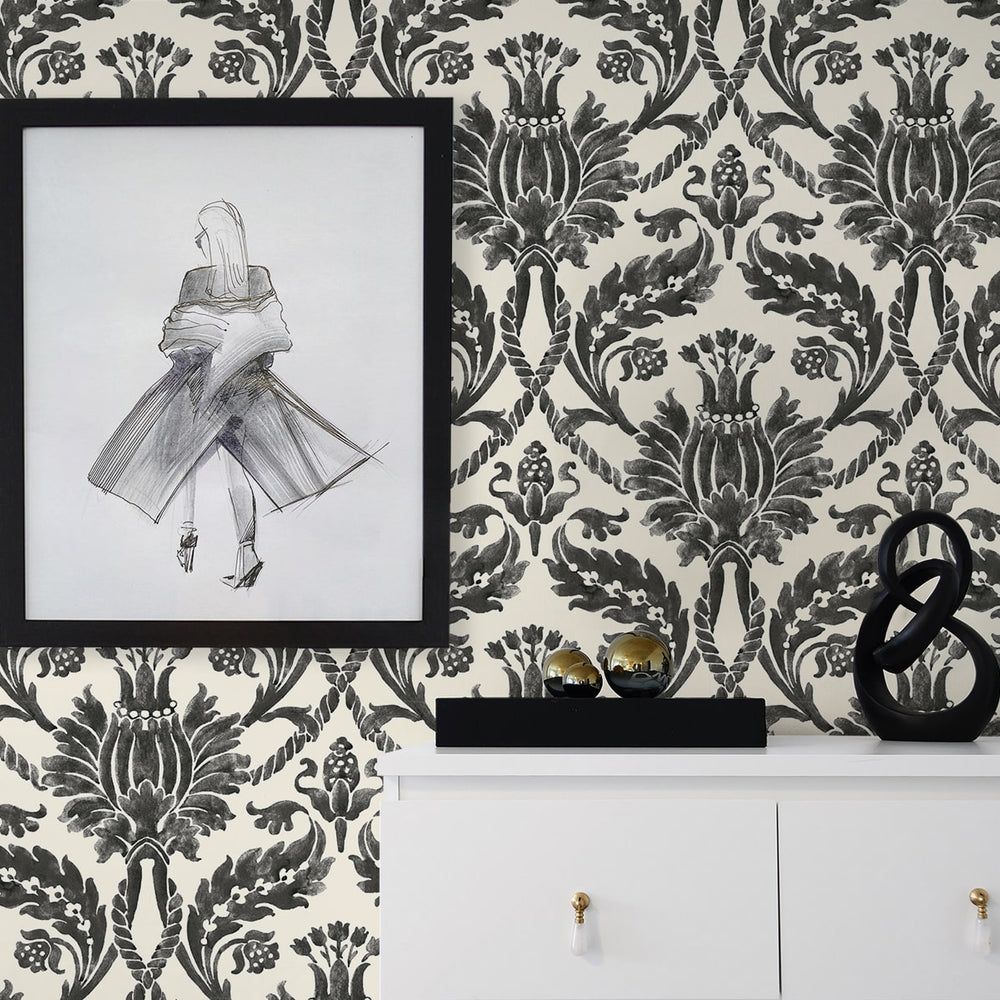 
                  
                    160572WR damask peel and stick wallpaper decor from Surface Style
                  
                