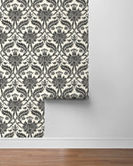 160572WR damask peel and stick wallpaper roll from Surface Style