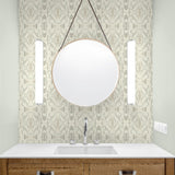 160581WR abstract peel and stick wallpaper bathroom from Surface Style