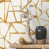 160590WR geometric peel and stick wallpaper decor from Surface Style