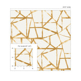 160590WR geometric peel and stick wallpaper scale from Surface Style