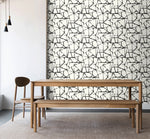 160591WR geometric peel and stick wallpaper dining room from Surface Style