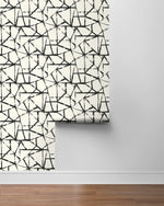 160591WR geometric peel and stick wallpaper roll from Surface Style