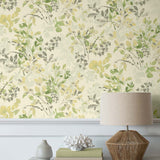 160600WR botanical peel and stick wallpaper decor Willow Wood from Surface Style