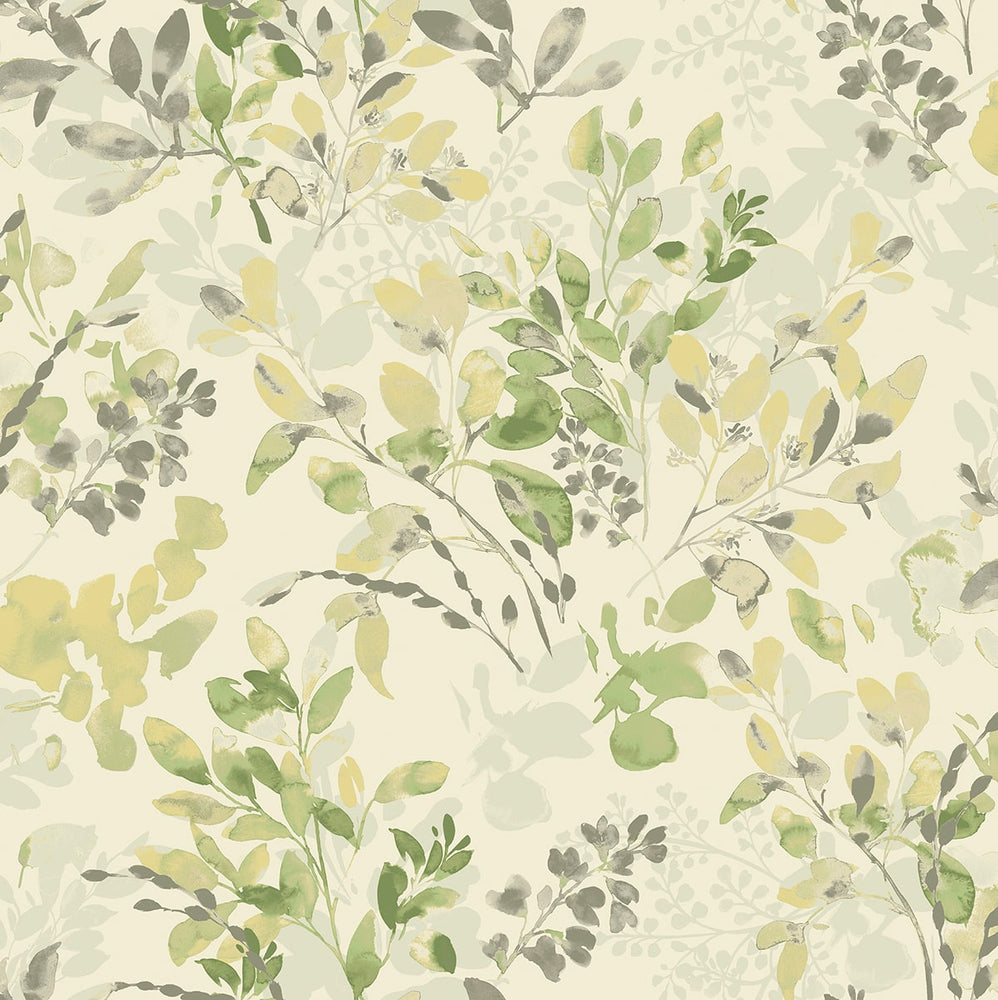 160600WR botanical peel and stick wallpaper Willow Wood from Surface Style