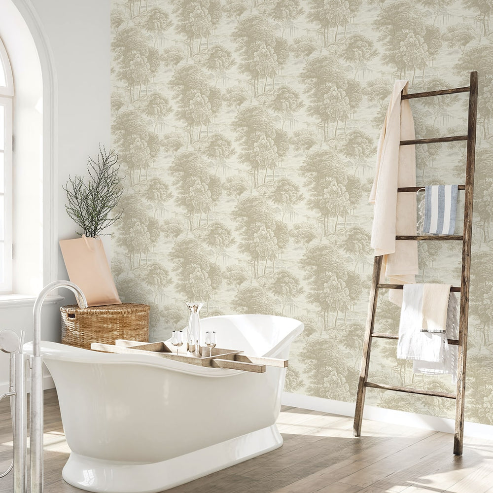 
                  
                    160611WR forest peel and stick wallpaper bathroom from Surface Style
                  
                