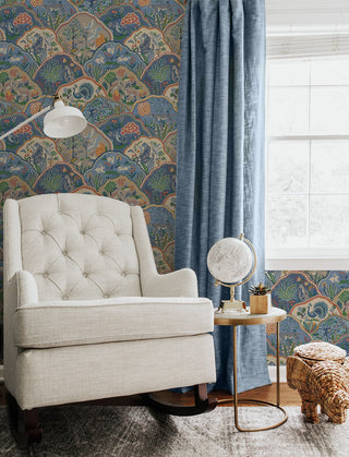 160620WR Zoologic animal peel and stick wallpaper nursery from Surface Style
