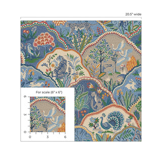 160620WR Zoologic animal peel and stick wallpaper scale from Surface Style