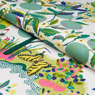 175762 Schumacher Citrus Garden Botanical Linen Fabric Roll at Say Decor