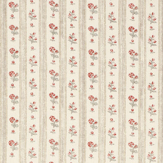 175960 Schumacher Cabanon Floral Stripe Linen Fabric at Say Decor