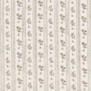 175962 Schumacher Cabanon Floral Stripe Linen Fabric at Say Decor