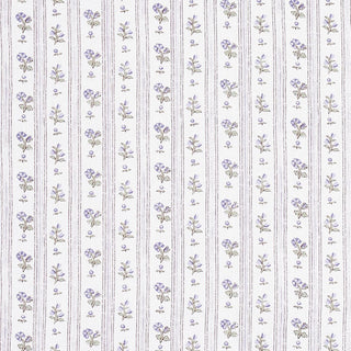 175964 Schumacher Cabanon Floral Stripe Linen Fabric at Say Decor