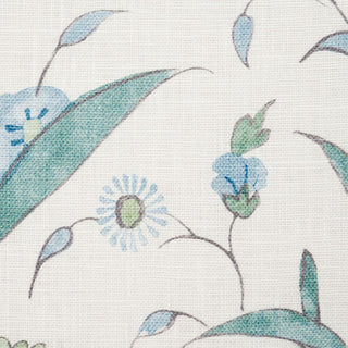 178331 Schumacher Khilana Floral Linen Fabric Detail at Say Decor