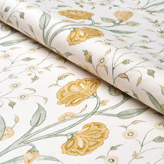 178333 Schumacher Khilana Floral Linen Fabric roll at Say Decor
