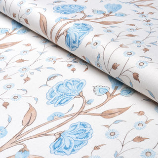 178334 Schumacher Khilana Floral Linen Fabric roll at Say Decor