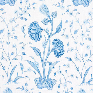 178335 Schumacher Khilana Floral Linen Fabric detail at Say Decor