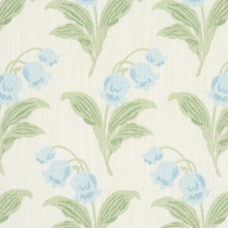182141 Schumacher Lily Of The Valley Floral Indoor Outdoor Fabric Detail at Say Decor