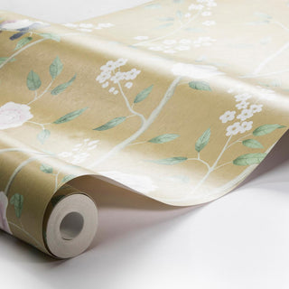 1902 Boråstapeter Paradise Birds Chinoiserie Unpasted Wallpaper Roll at Say Decor