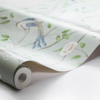 1903 Boråstapeter Paradise Birds Chinoiserie Unpasted Wallpaper Roll at Say Decor