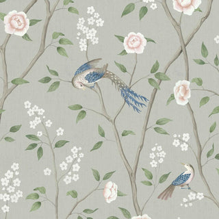 1903 Boråstapeter Paradise Birds Chinoiserie Unpasted Wallpaper at Say Decor