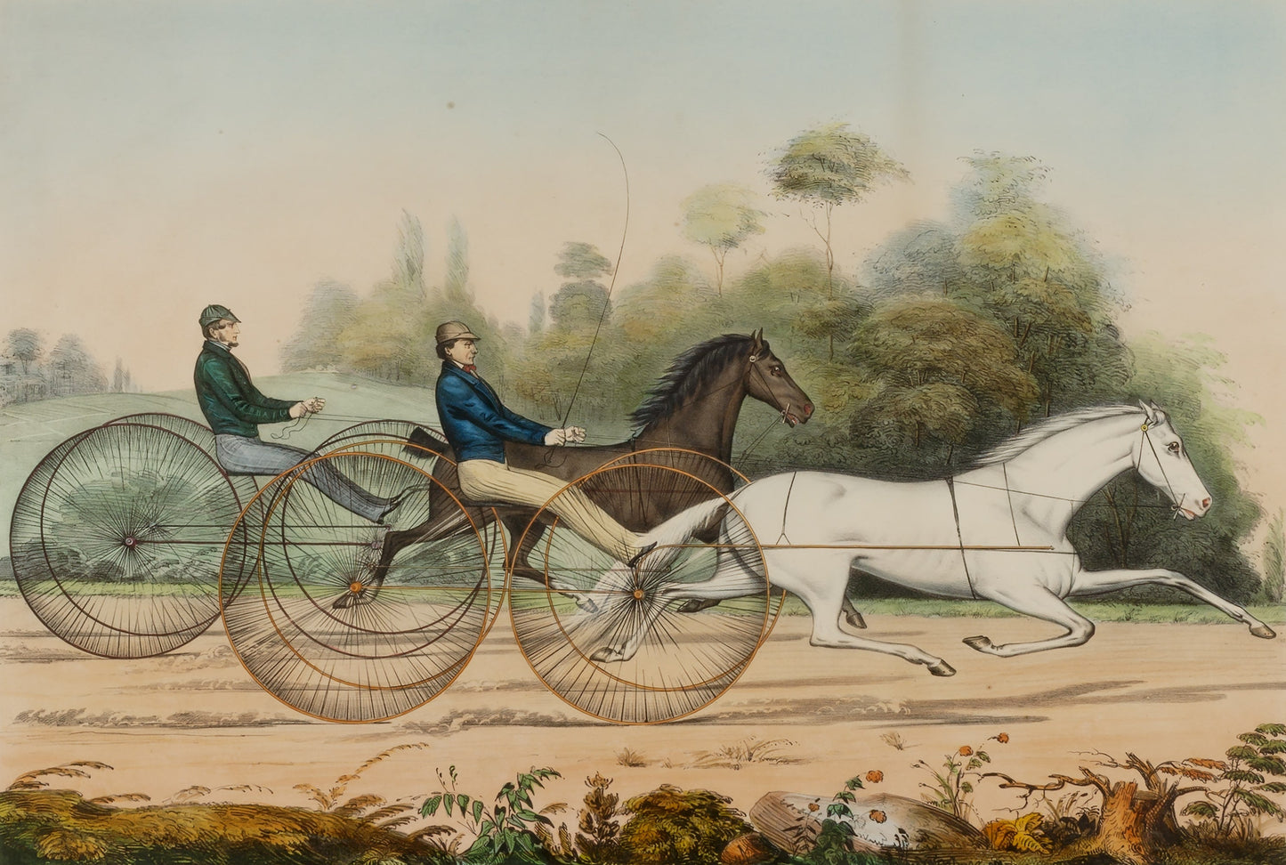Crawford Horse Race Wall Mural from Say Decor