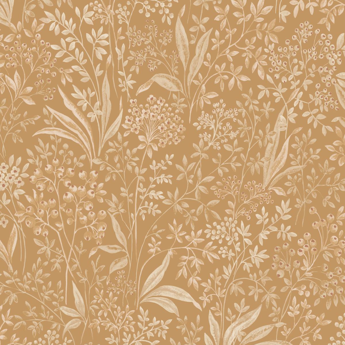 2022 Parchment Boråstapeter Nocturne Botanical Unpasted Wallpaper at Say Decor