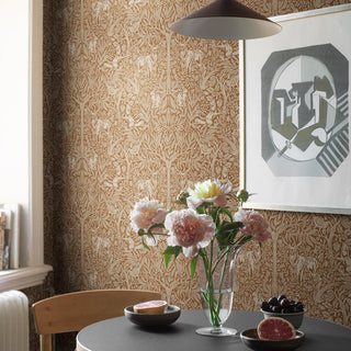 2045 Boråstapeter Rust Under The Elder Tree Animal Unpasted Wallpaper Dining Room at Say Decor
