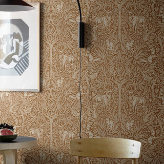 2045 Boråstapeter Rust Under The Elder Tree Animal Unpasted Wallpaper Decor at Say Decor