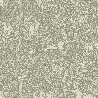 2046 Boråstapeter Sage Under The Elder Tree Animal Unpasted Wallpaper at Say Decor