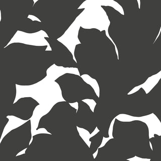 Mitchell Black x Mrs. Paranjape Holly Abstract Wallpaper in shade Black at Say Decor