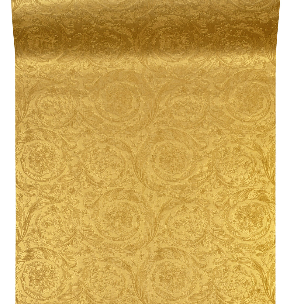 
                  
                    366923X floral vinyl unpasted wallpaper roll from Versace
                  
                