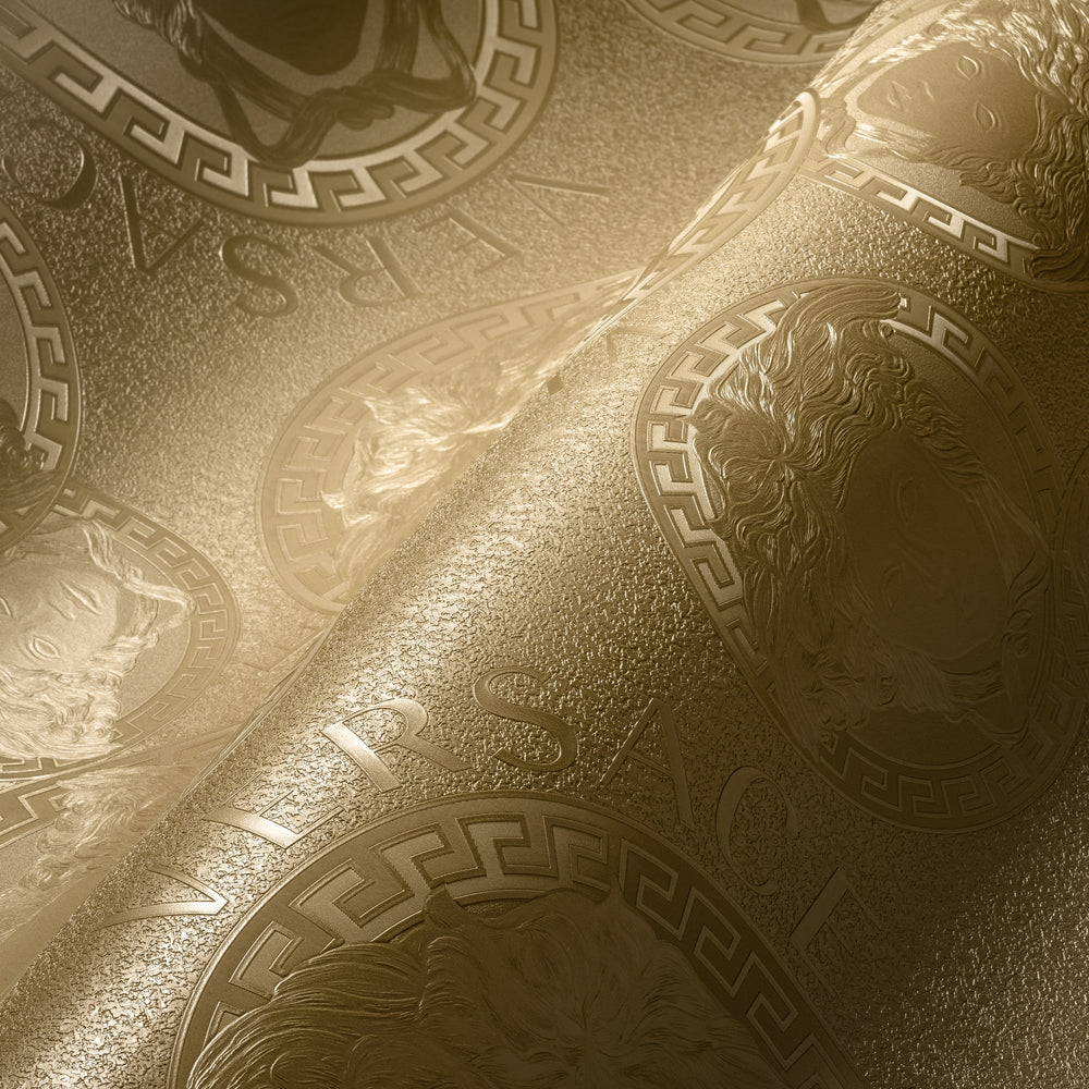 384611X Versace wallpaper unpasted vinyl detail
