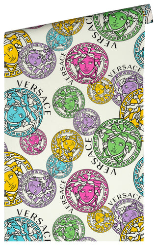 Versace Dynasty Medallion Unpasted Vinyl Wallpaper