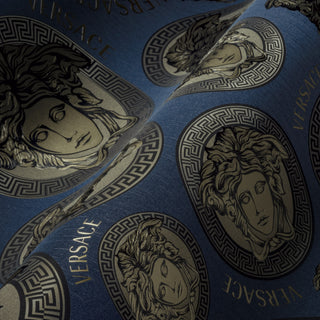 386113X medallion wallpaper accent from Versace
