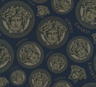 386113X medallion wallpaper from Versace