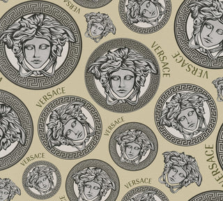 386114X medallion wallpaper from Versace