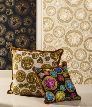 386115X medallion wallpaper decor from Versace