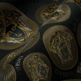 386117X medallion wallpaper accent from Versace