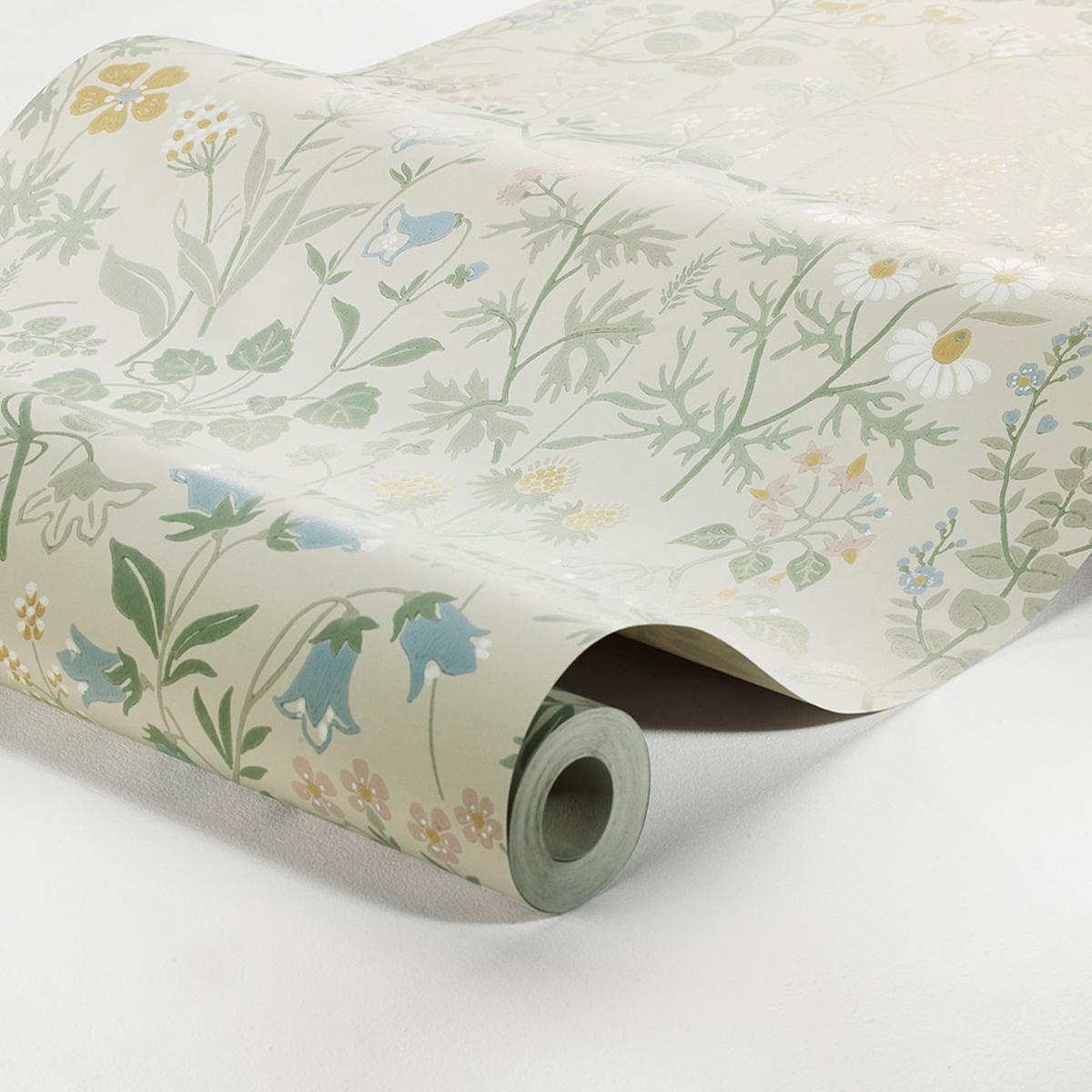 4179 Sand Boråstapeter Flora Unpasted Wallpaper Roll at Say Decor
