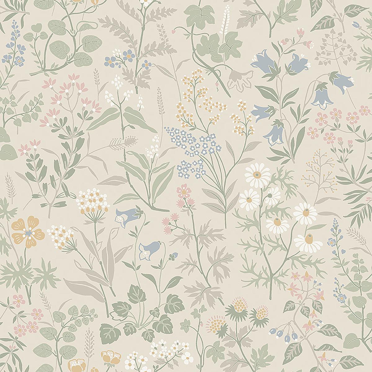 4179 Sand Boråstapeter Flora Unpasted Wallpaper at Say Decor
