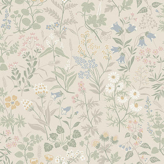 4179 Sand Boråstapeter Flora Unpasted Wallpaper at Say Decor