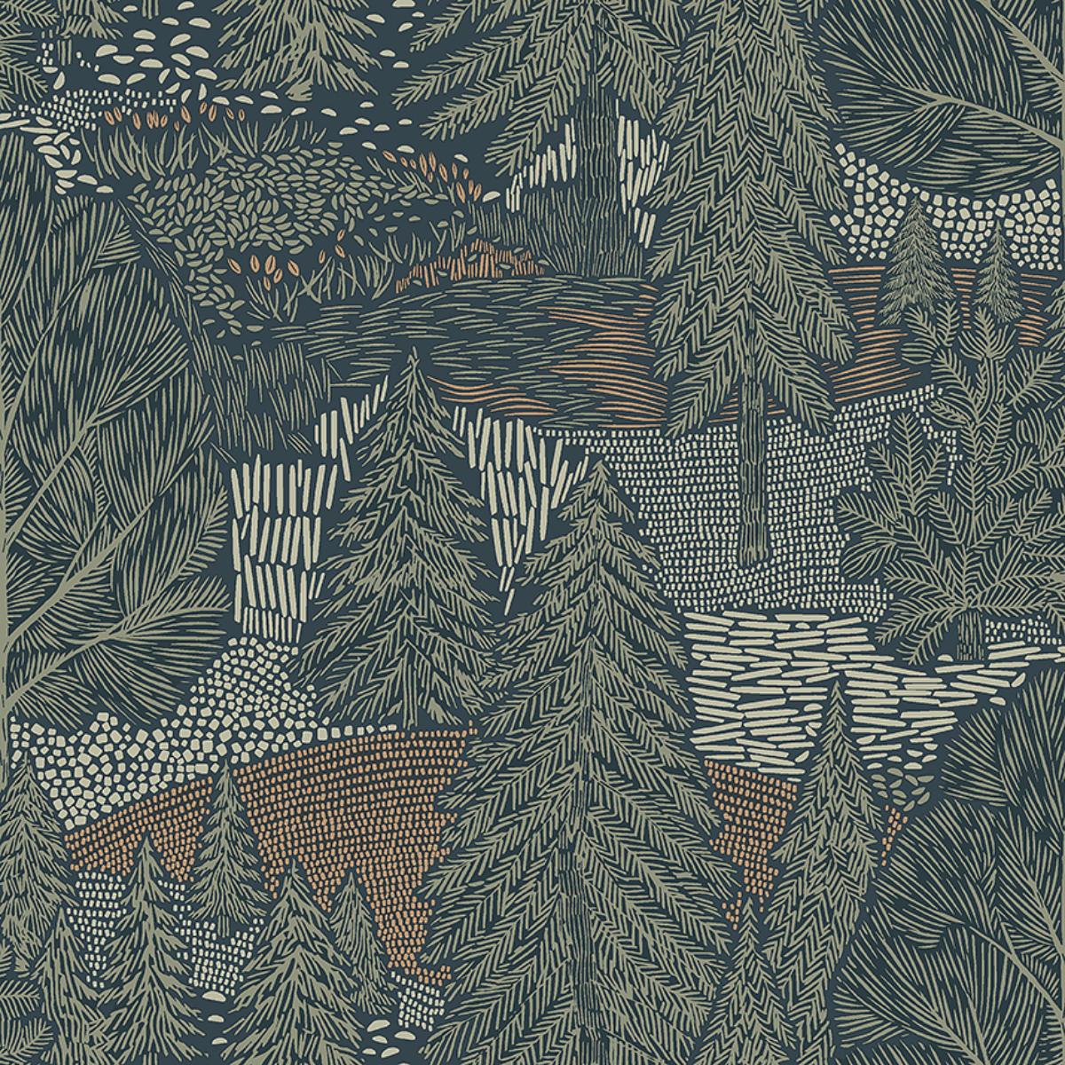 4701 Boråstapeter Spruce Northern Forest Unpasted Wallpaper at Say Decor