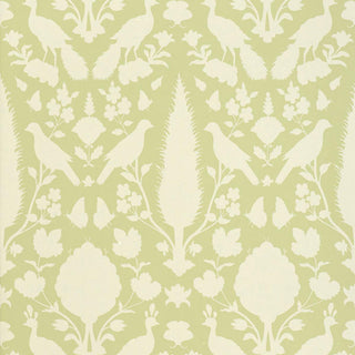 5004120 Schumacher Chenonceau Bird Silhouette Unpasted Wallpaper at Say Decor