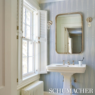 5005075 Schumacher Clouda Fern Tree Unpasted Wallpaper Bathroom at Say Decor