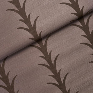 5006059 Schumacher Rose Antique Acanthus Stripe Sisal Grasscloth Unpasted Wallpaper Roll from Say Decor
